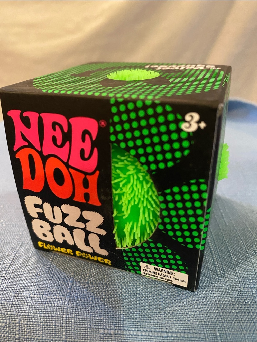 NeeDoh Flower Power Fuzz Ball- Green (AUTHENTIC)